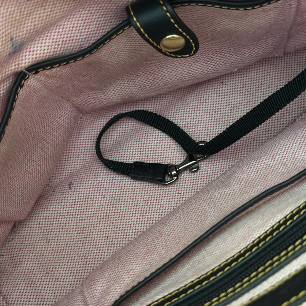 Dooney & Bourke Dillen Pebble Grain Double Pocket Satchel black - Picture 9 of 10
